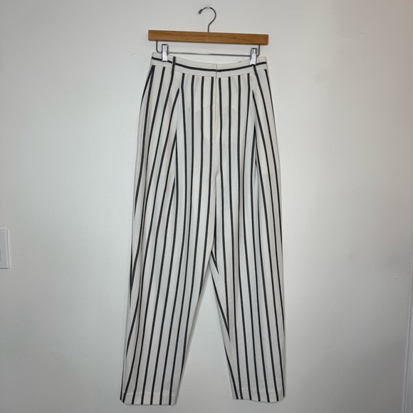 Tibi Lucci Striped Pleated Pants size 4 - Picture 4 of 12